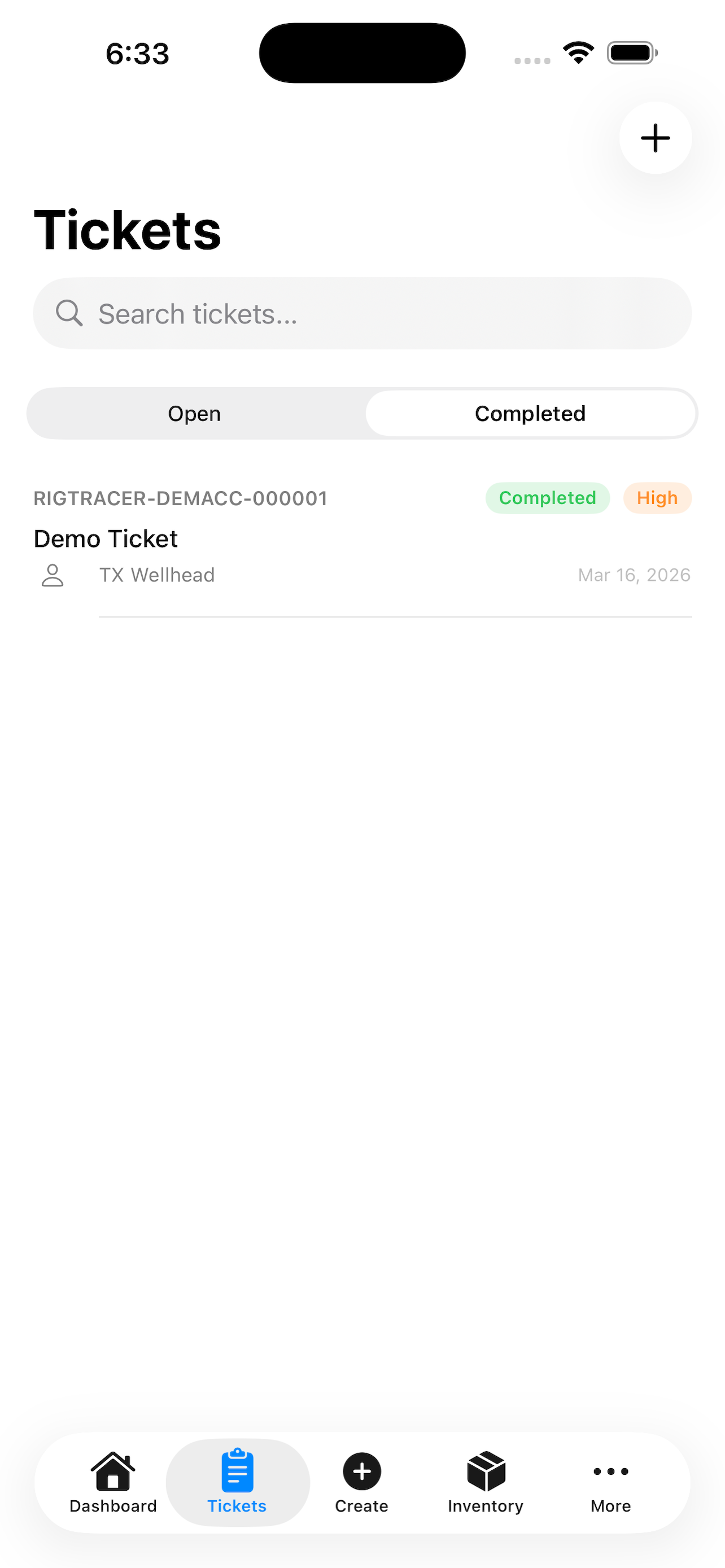 Ticket List